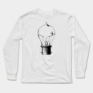 Vintage Light Bulb Aesthetic Long Sleeve T-Shirt